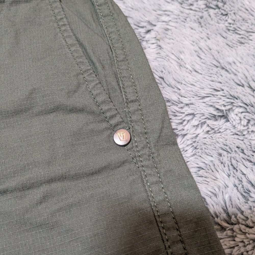 Vuori Ripstop Green Pants Hiking Climbing Outdoors Large - Picture 4 of 7